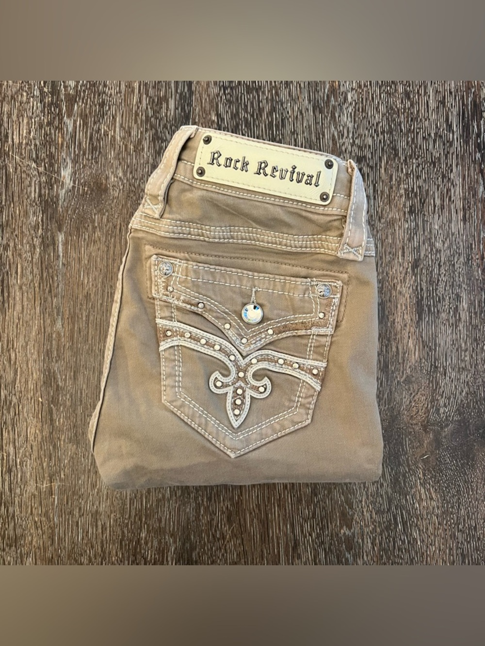 Rock Revival Arisa Cropped Stretch Jeans Size 26